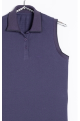 Vestido Ellus Polo Dress Sleeveless Purple Blue