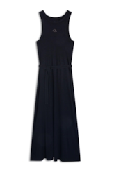 Vestido Ellus Rib Side Slit Preto