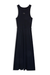 Vestido Ellus Rib Side Slit Preto