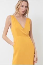 Vestido Ellus Sleeveless Mostarda