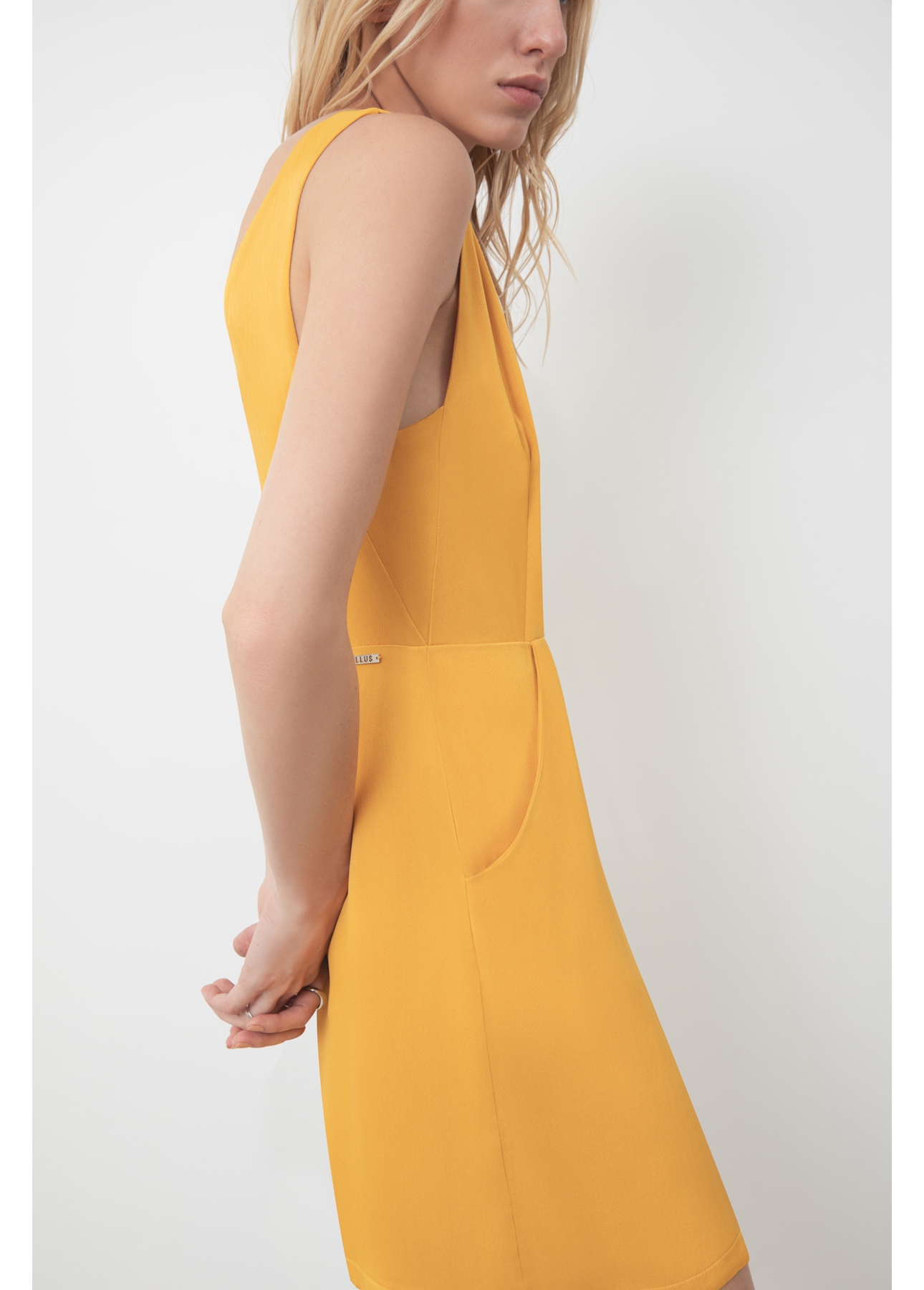 Vestido Ellus Sleeveless Mostarda