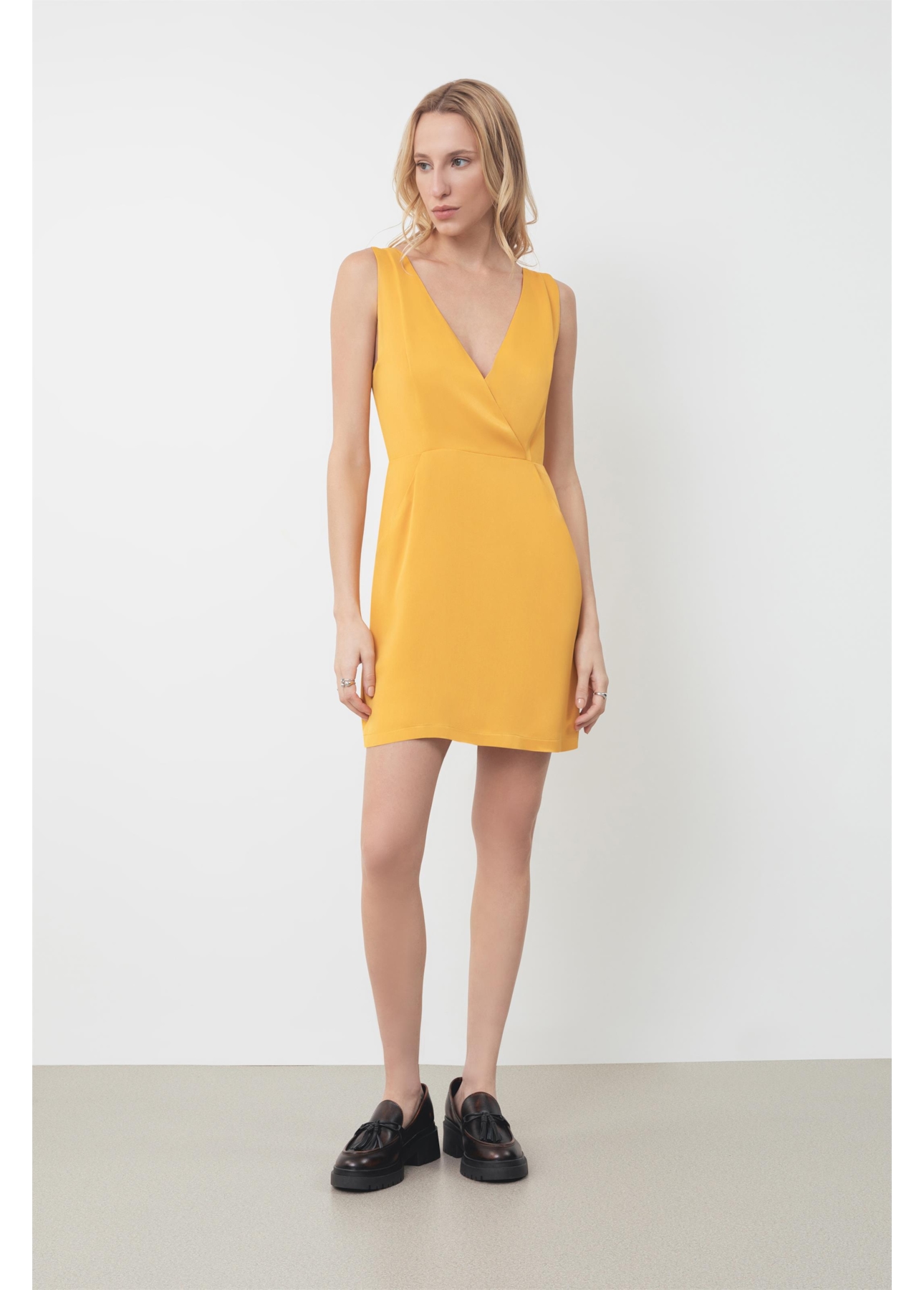 Vestido Ellus Sleeveless Mostarda