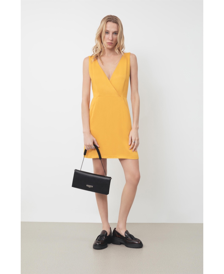 Vestido Ellus Sleeveless Mostarda