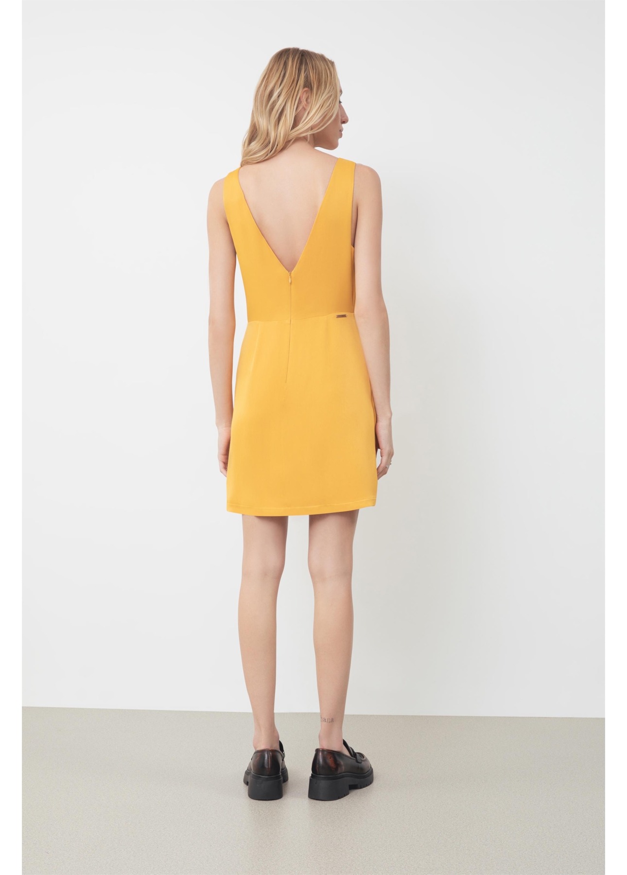 Vestido Ellus Sleeveless Mostarda