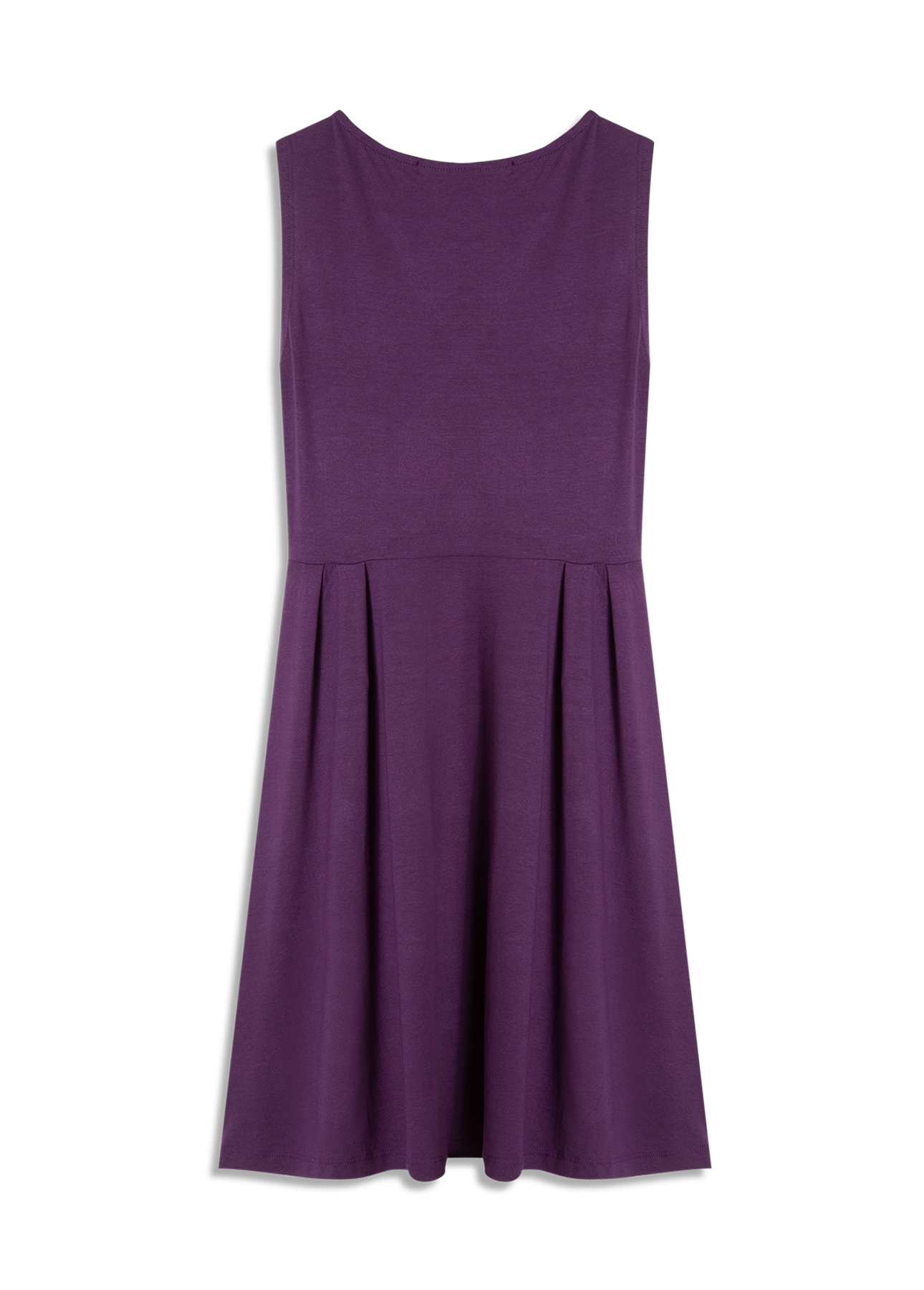 Vestido Ellus Viscolycra Transpasse Knee Roxo