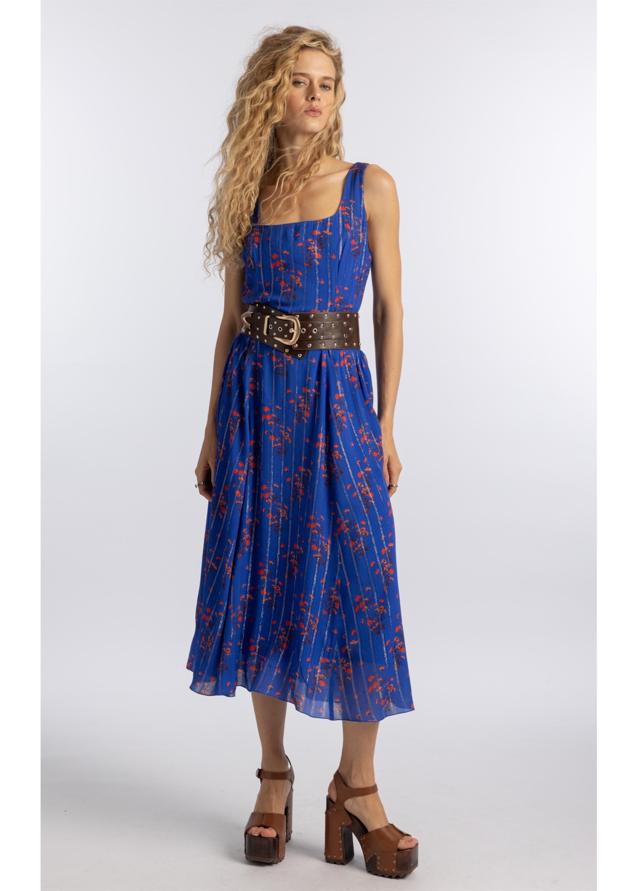Vestido Floral Butterfly Old Purple
