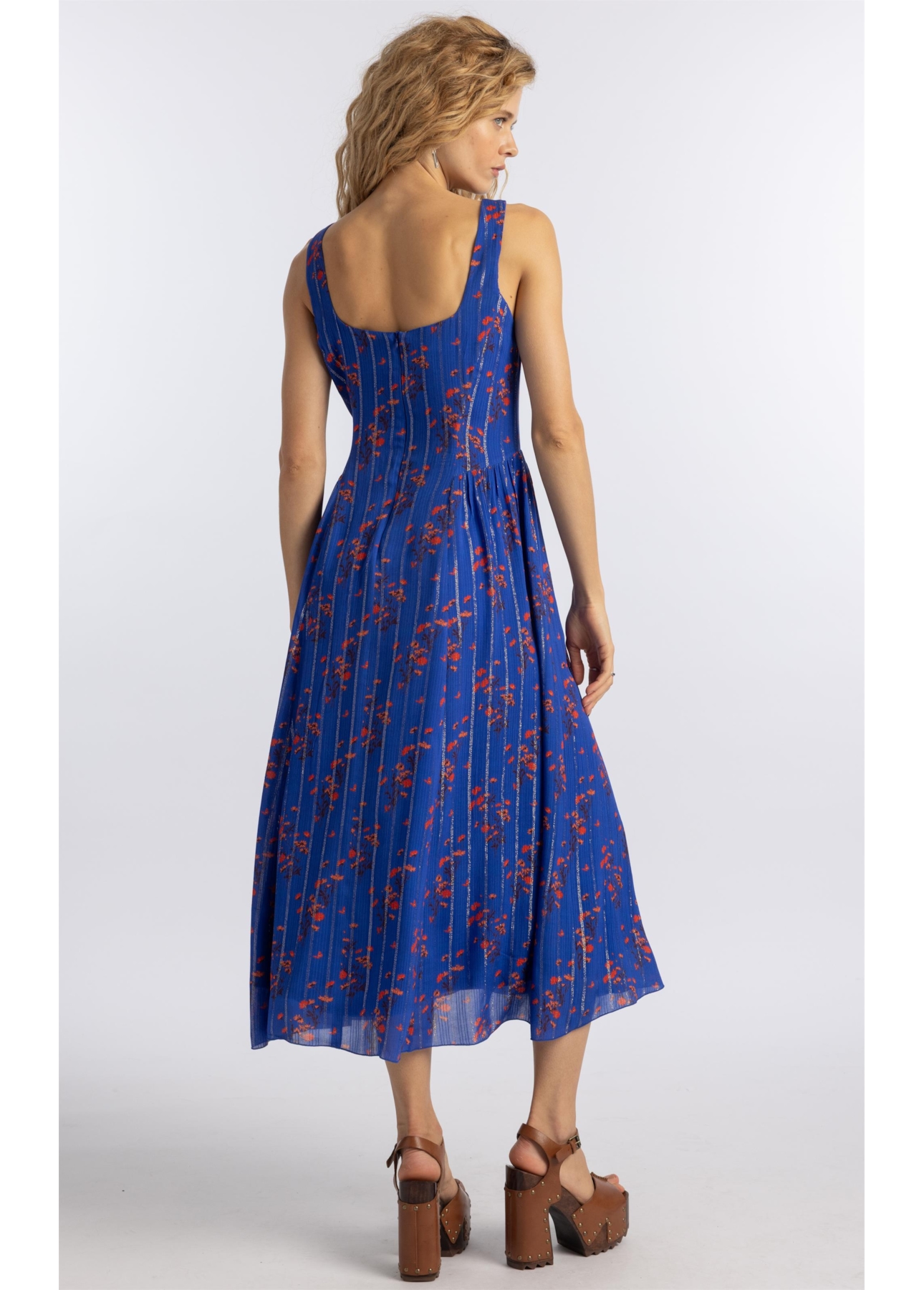 Vestido Floral Butterfly Old Purple