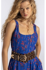 Vestido Floral Butterfly Old Purple