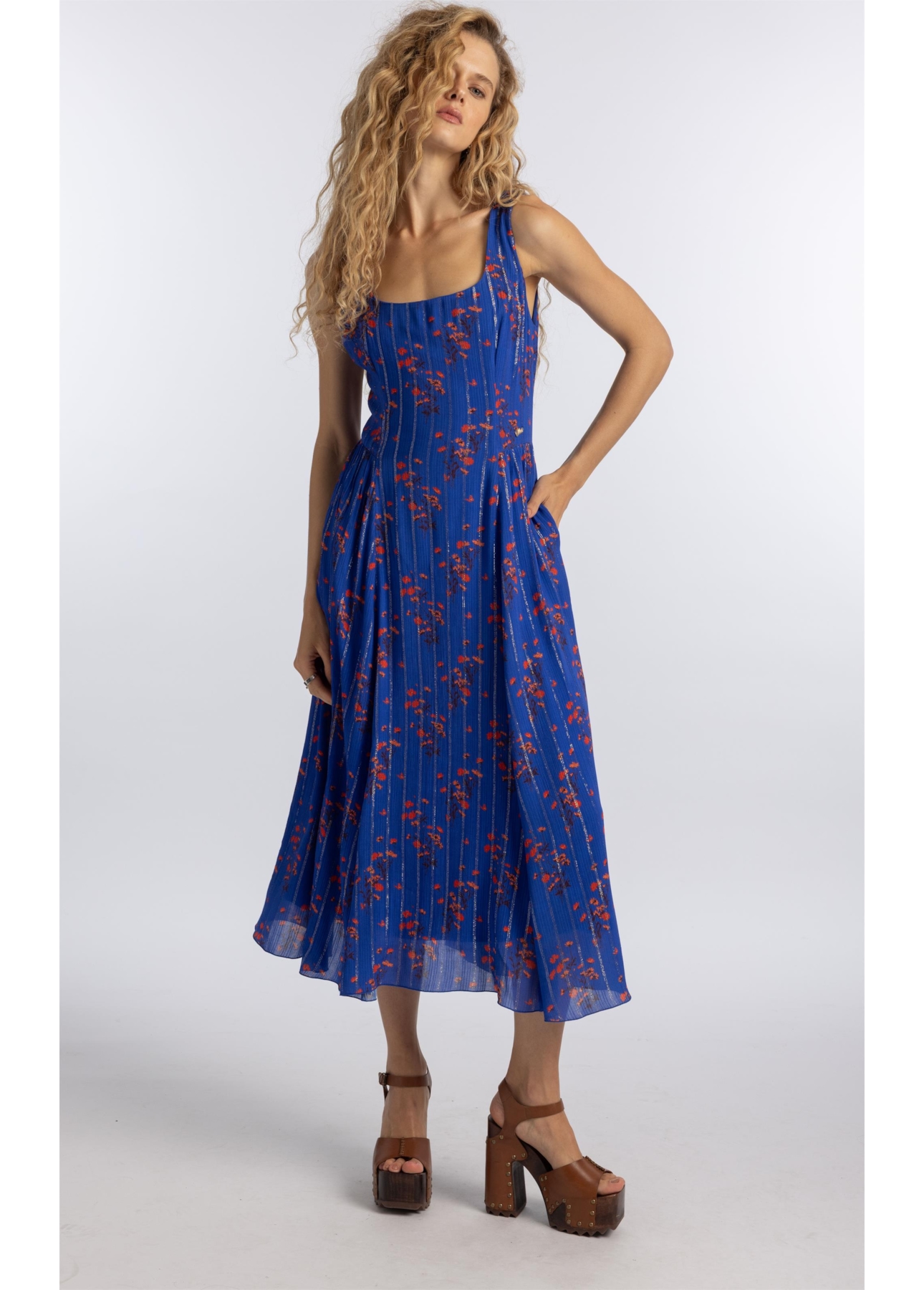 Vestido Floral Butterfly Old Purple