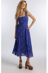 Vestido Floral Butterfly Old Purple
