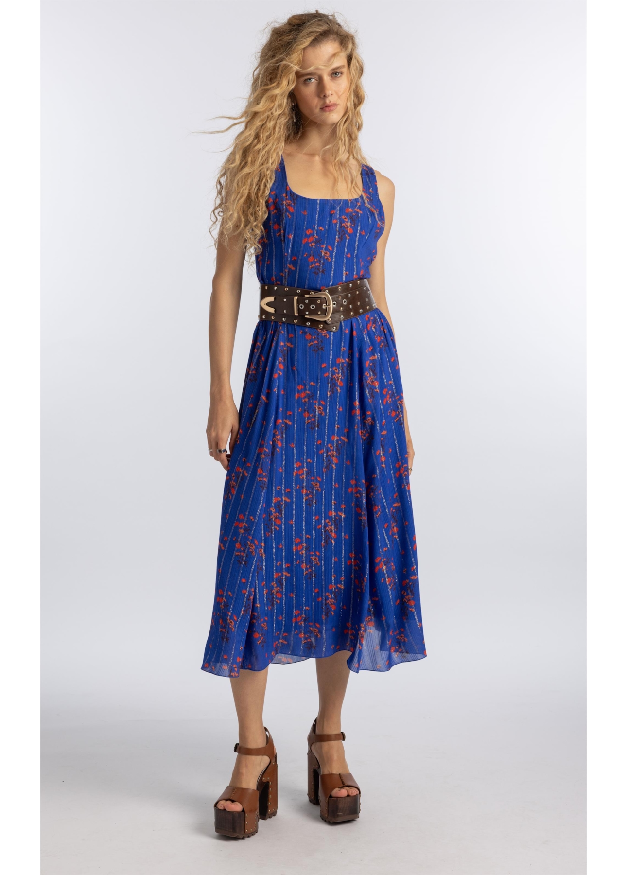 Vestido Floral Butterfly Old Purple