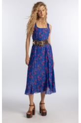 Vestido Floral Butterfly Old Purple