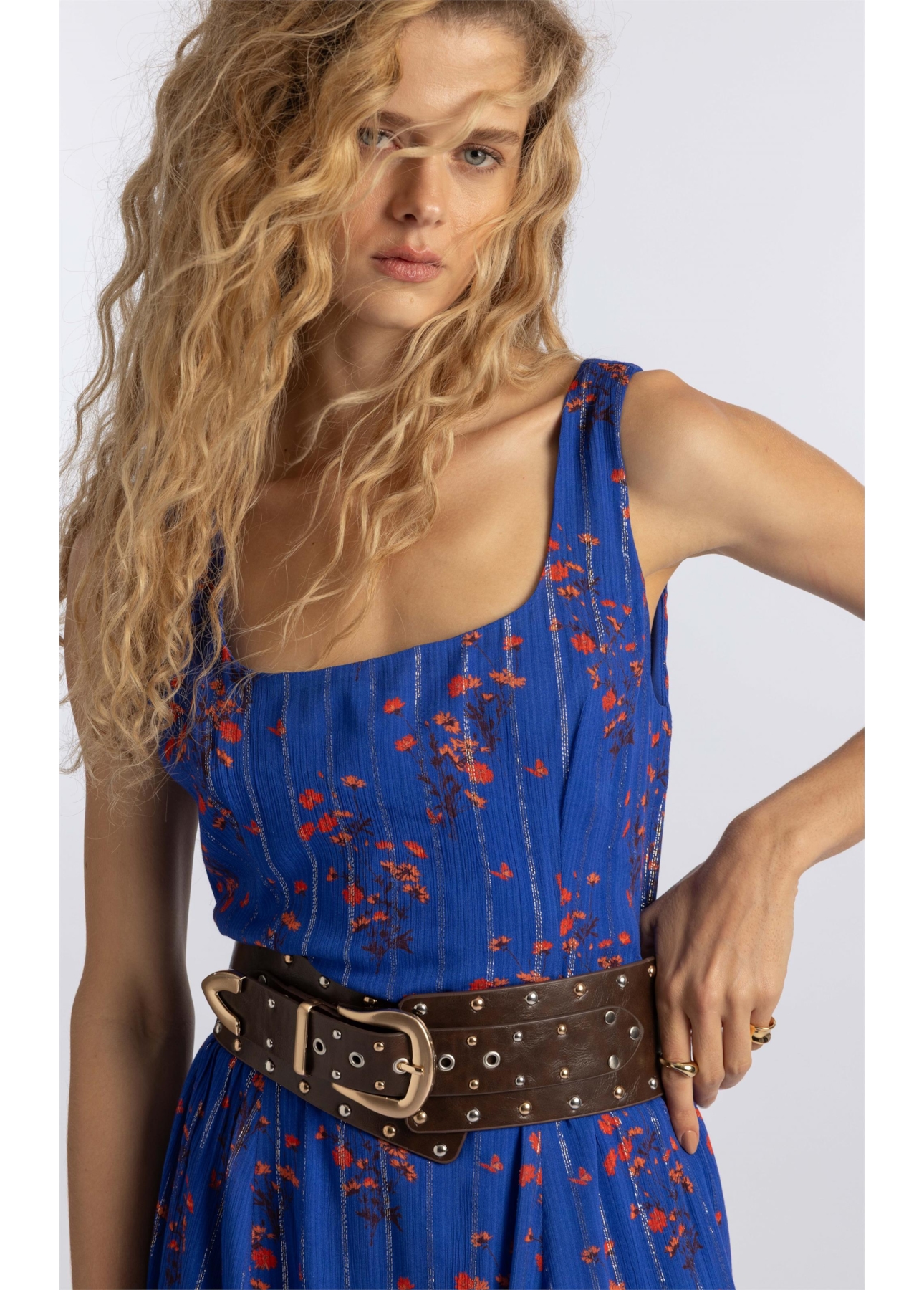 Vestido Floral Butterfly Old Purple