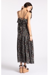 Vestido Floral Rolly Preto