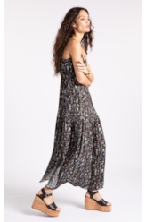 Vestido Floral Rolly Preto
