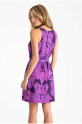 Vestido Floral Sleeveless Royal
