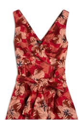 Vestido Flower Power Vermelho