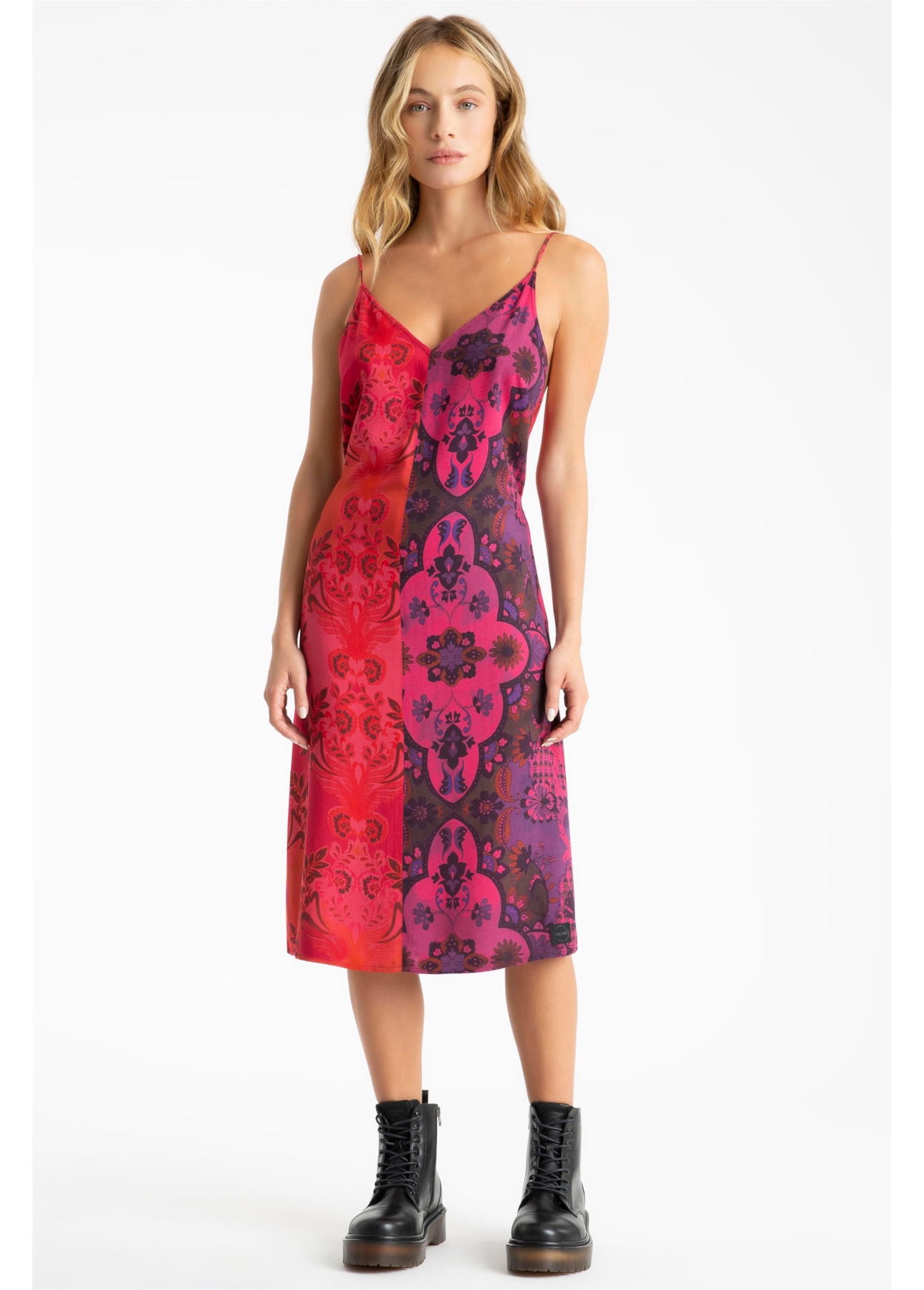 Vestido Flowers Mix Sleeveless Estampado