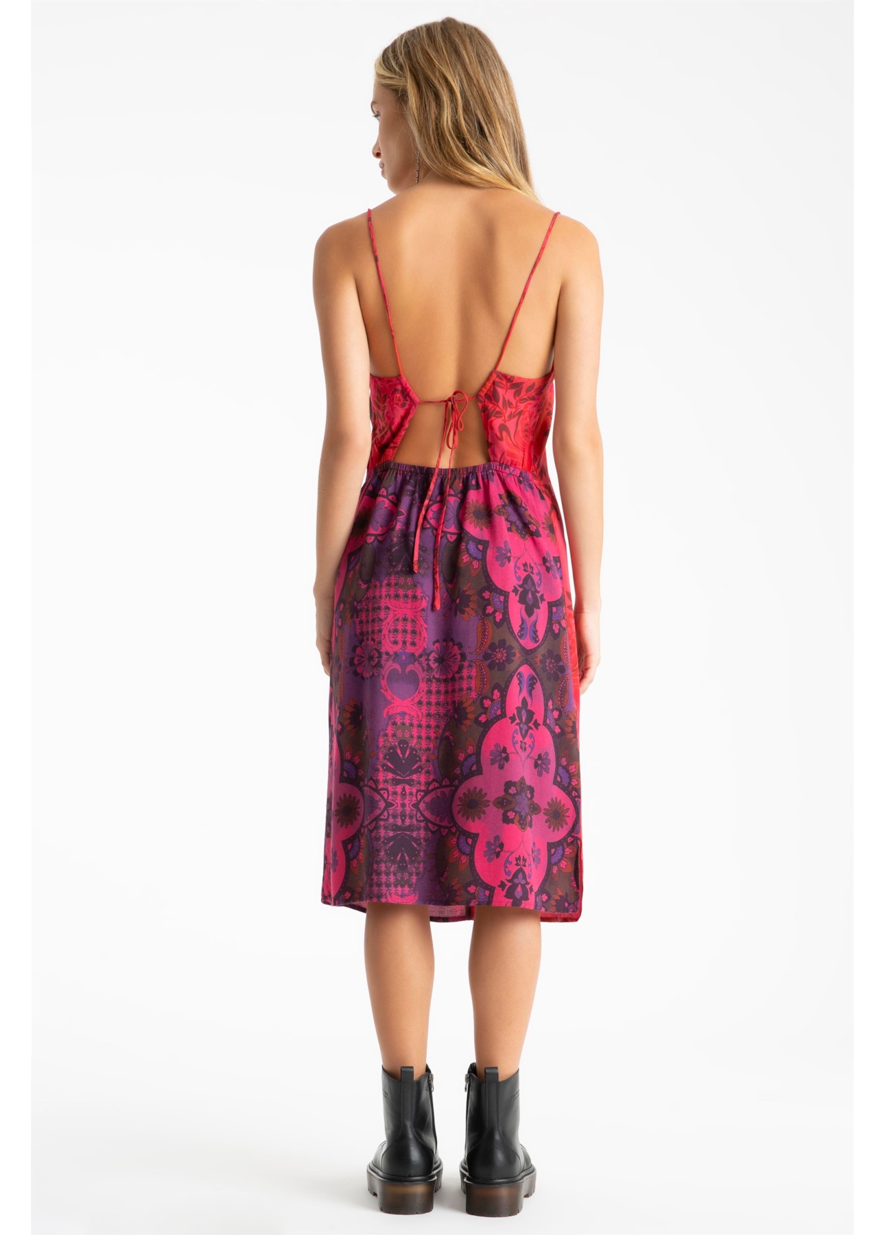 Vestido Flowers Mix Sleeveless Estampado