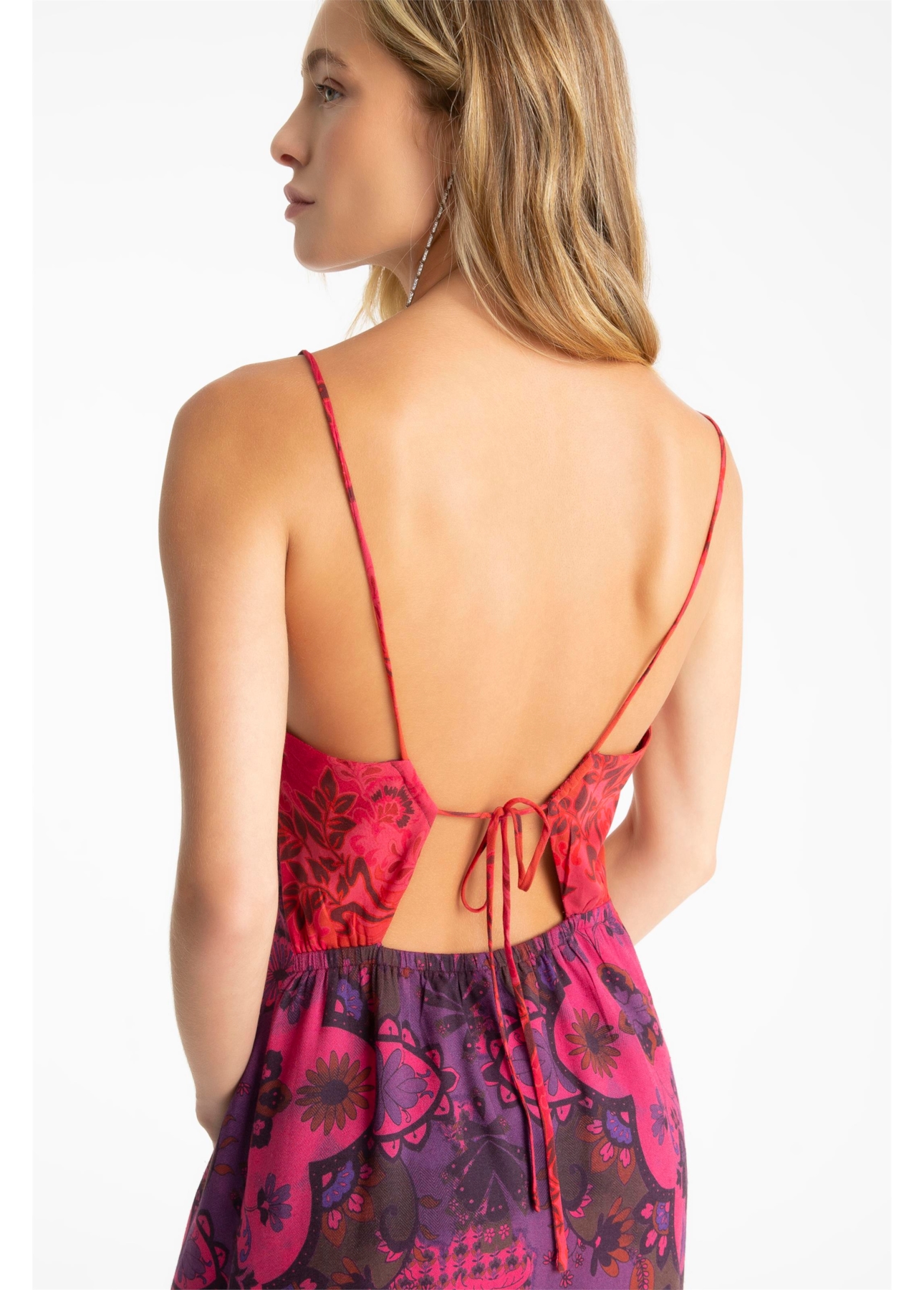 Vestido Flowers Mix Sleeveless Estampado