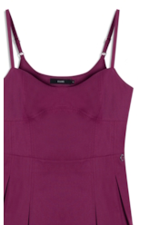 Vestido Galles Pleated Pitaya