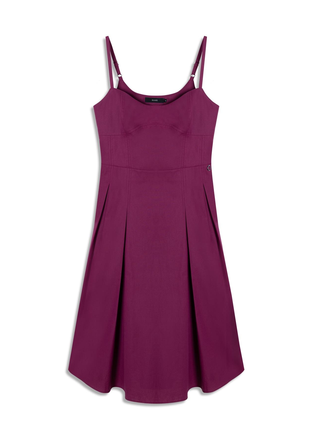 Vestido Galles Pleated Pitaya