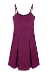 Vestido Galles Pleated Pitaya