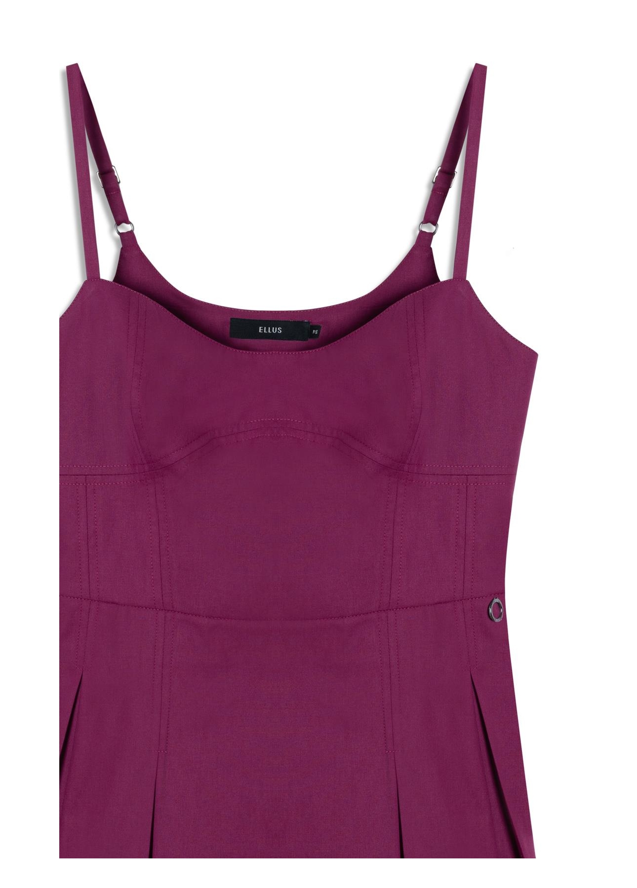 Vestido Galles Pleated Pitaya