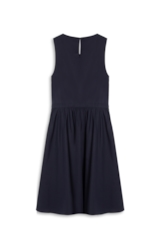 Vestido Galles Pleats Midi Dark Navy