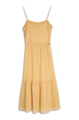 Vestido Georgette Midi Amarelo