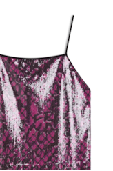 Vestido Grafiti Paete Square Pink
