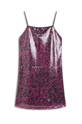 Vestido Grafiti Paete Square Pink