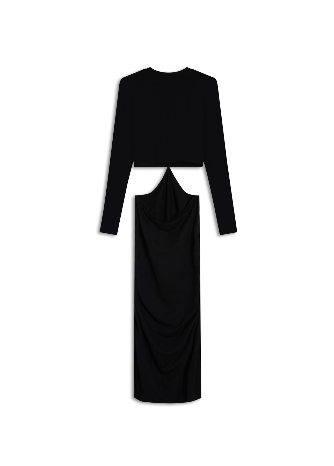 Vestido Heavy Cutout Dress Preto