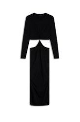 Vestido Heavy Cutout Dress Preto