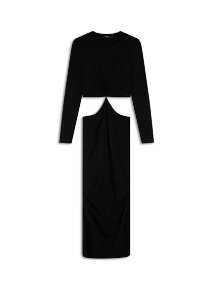 Vestido Heavy Cutout Dress Preto