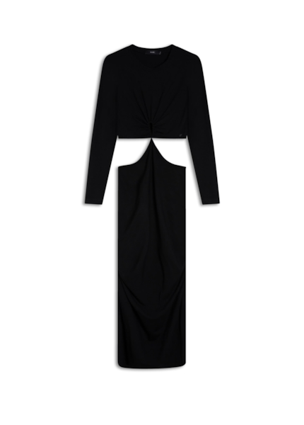 Vestido Heavy Cutout Dress Preto
