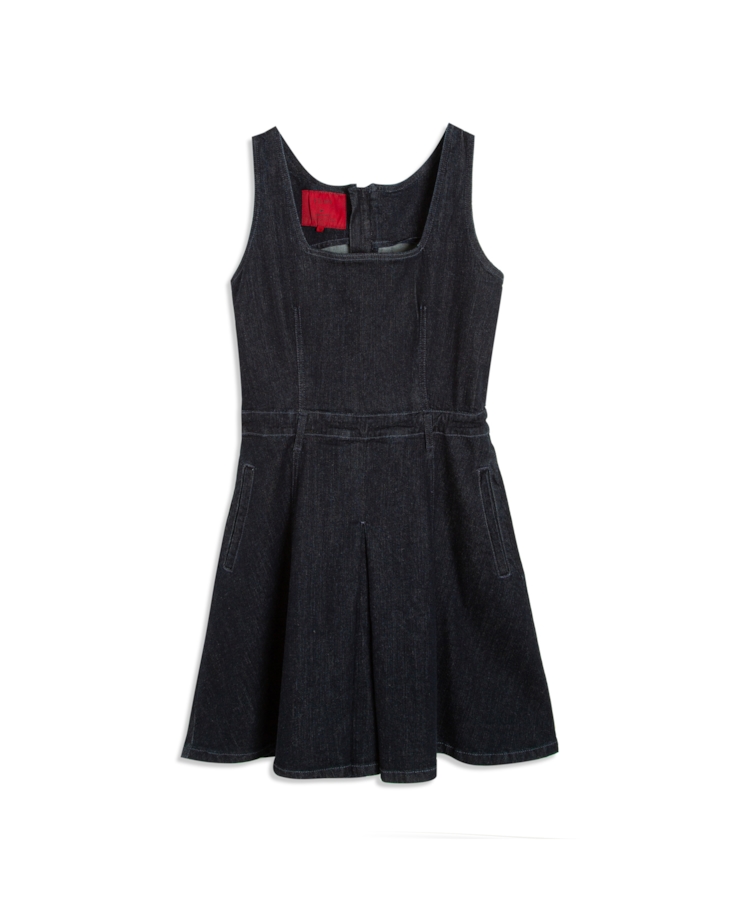 Vestido High Comfort Dark Indigo Amaciado