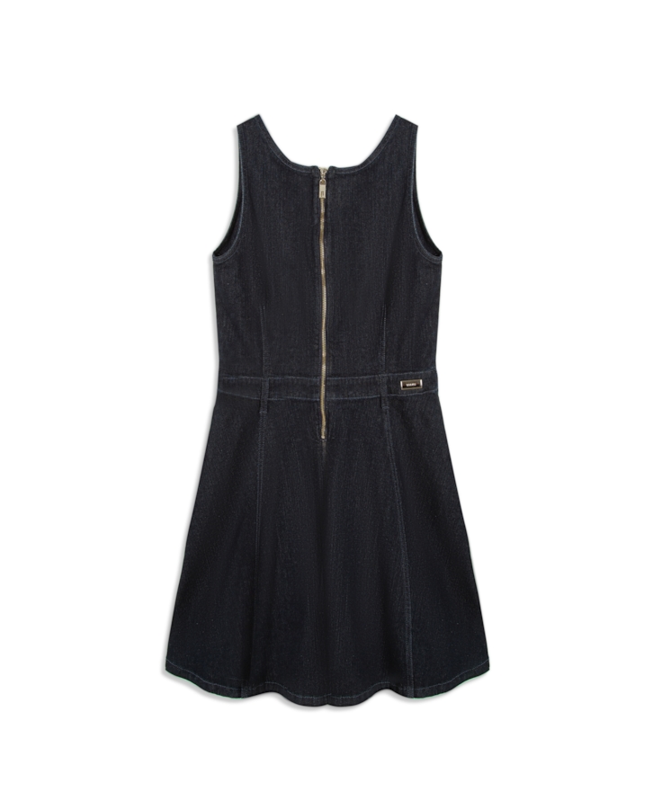 Vestido High Comfort Dark Indigo Amaciado