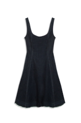 Vestido High Comfort Dark Indigo Amaciado