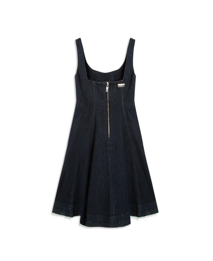 Vestido High Comfort Dark Indigo Amaciado