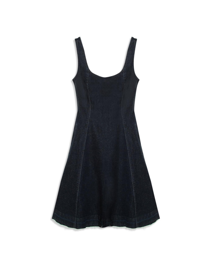 Vestido High Comfort Dark Indigo Amaciado