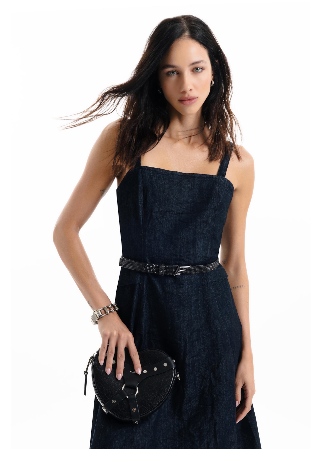 Vestido High Comfort Dark Indigo Bolso 2107 Lav.Amac.+res.e Amas