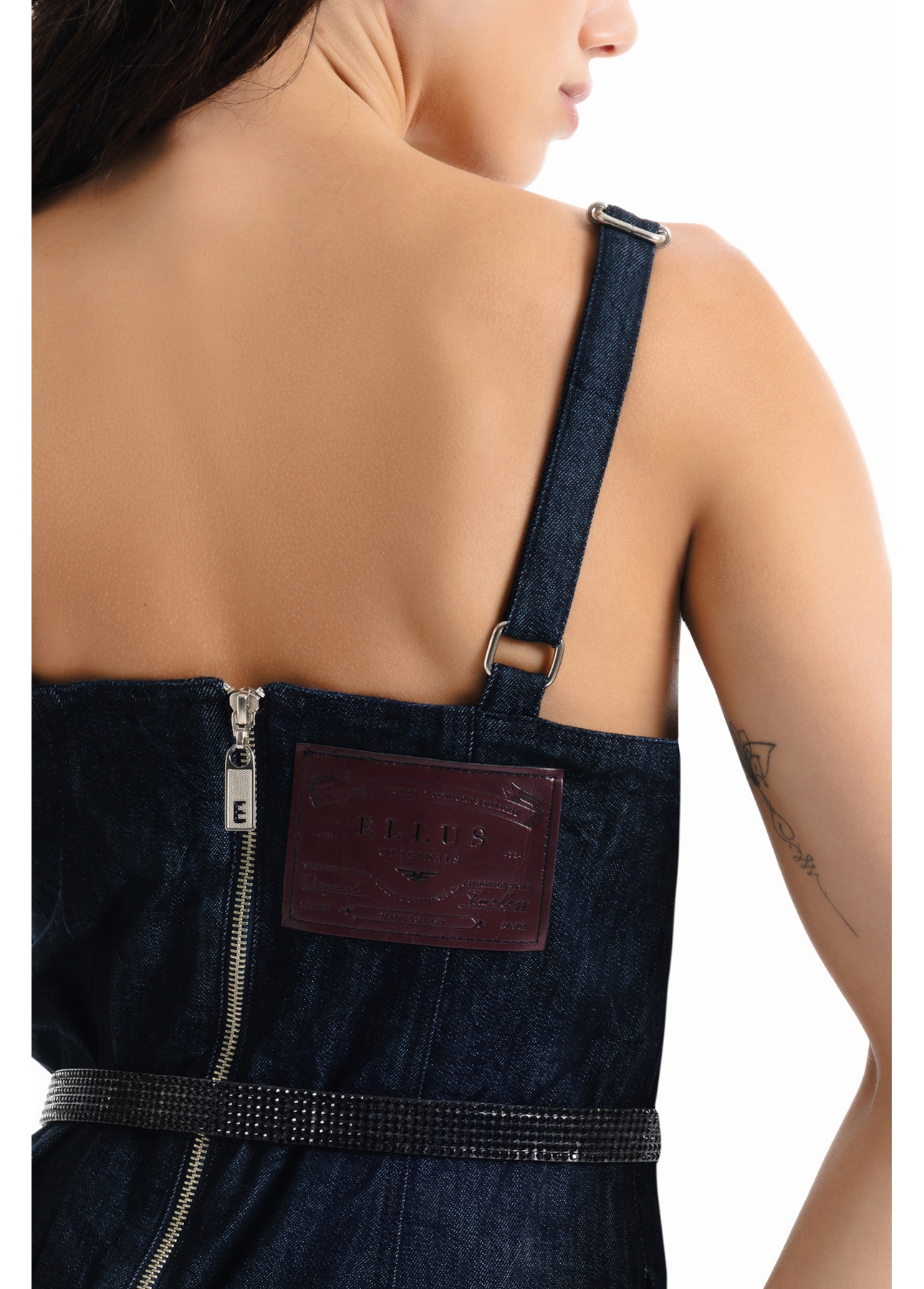 Vestido High Comfort Dark Indigo Bolso 2107 Lav.Amac.+res.e Amas