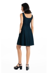 Vestido High Comfort Dark Indigo  Lav.Amaciado