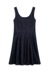 Vestido High Comfort Dark Indigo  Lav.Amaciado