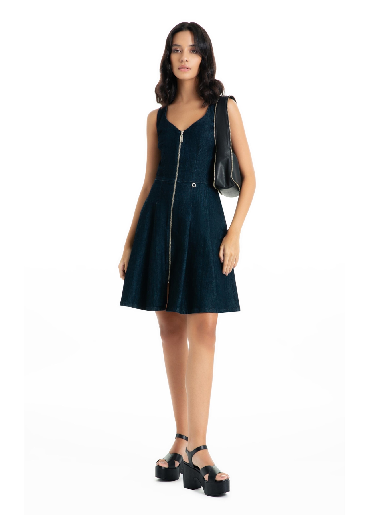 Vestido High Comfort Dark Indigo  Lav.Amaciado