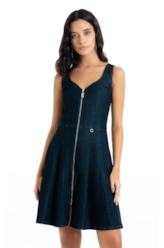 Vestido High Comfort Dark Indigo  Lav.Amaciado