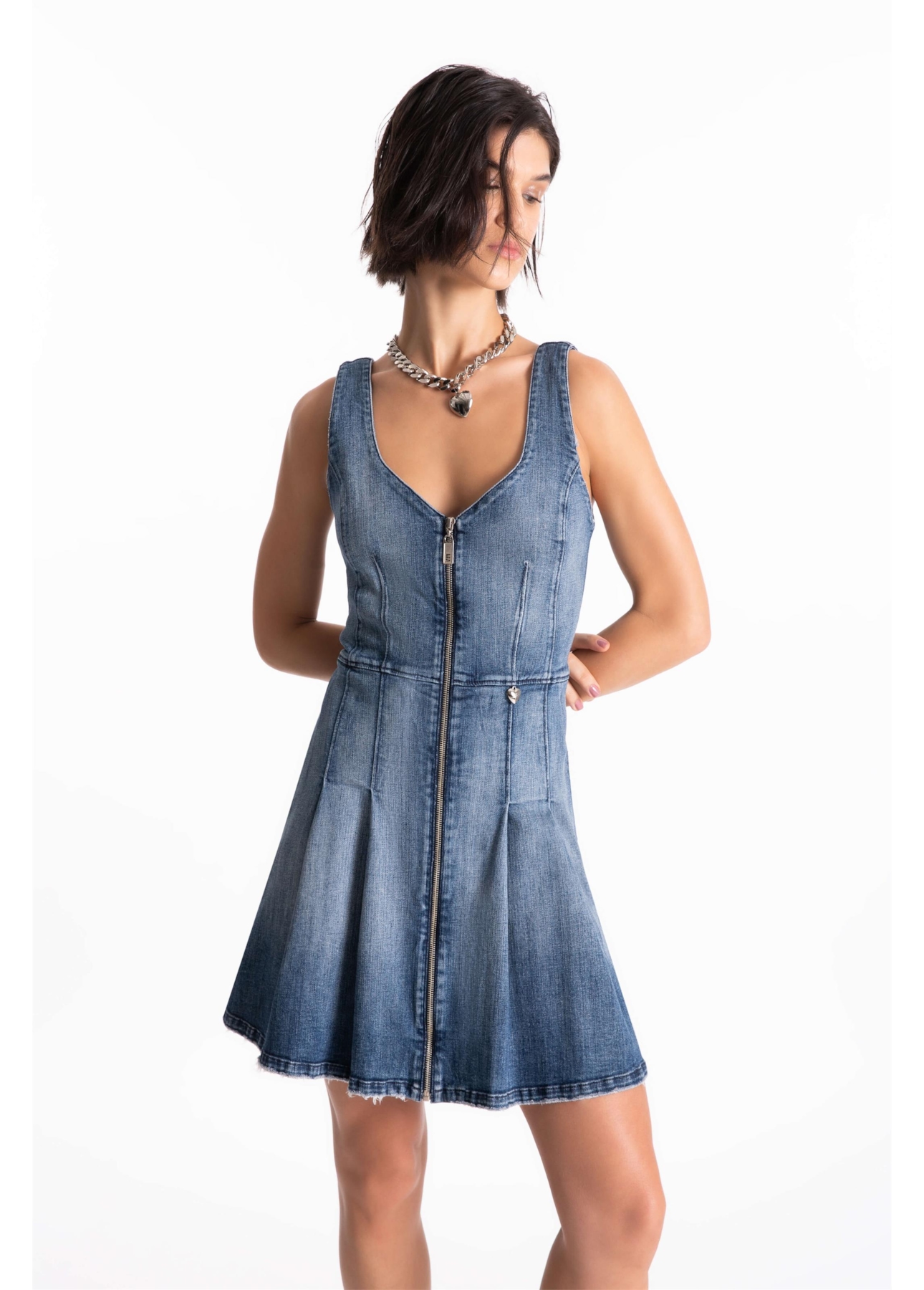 Vestido High Comfort Dark Indigo  Lav. Medio