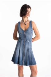 Vestido High Comfort Dark Indigo  Lav. Medio