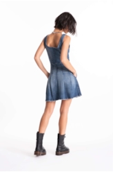 Vestido High Comfort Dark Indigo  Lav. Medio
